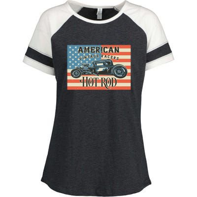 Hot Rod Enza Ladies Jersey Colorblock Tee