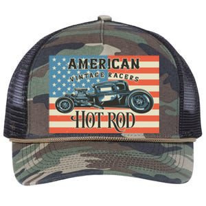 Hot Rod Retro Rope Trucker Hat Cap