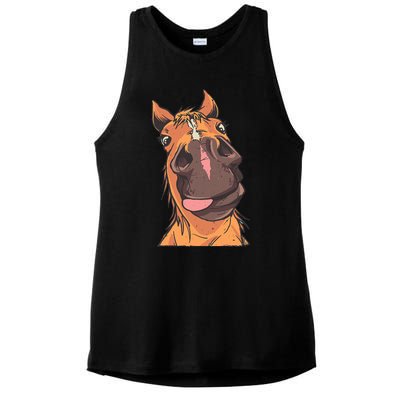 Horse Riding Ladies PosiCharge Tri-Blend Wicking Tank