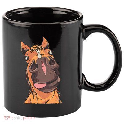 Horse Riding 11oz C Handle Ceramic Mug