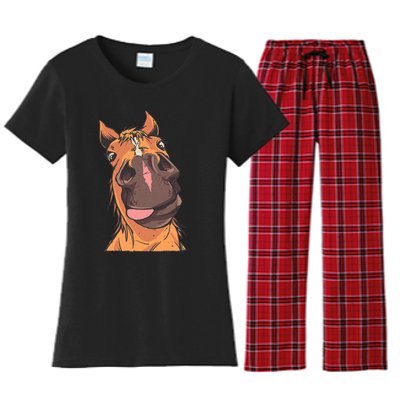 Horse Riding Women's Flannel Pajama Set