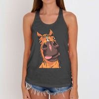 Horse Riding Women's Knotted Racerback Tank