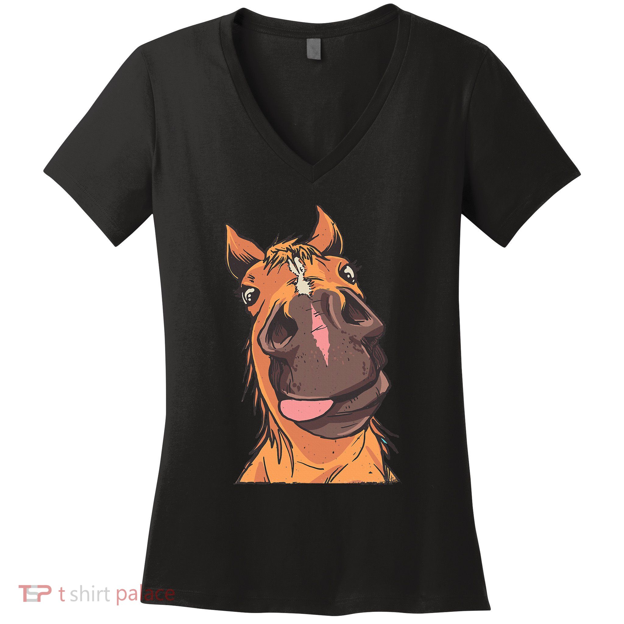 Horse Riding Women's V-Neck T-Shirt