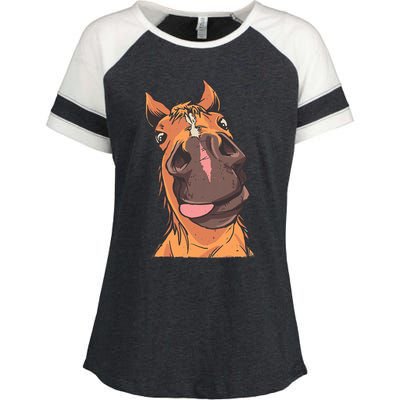 Horse Riding Enza Ladies Jersey Colorblock Tee