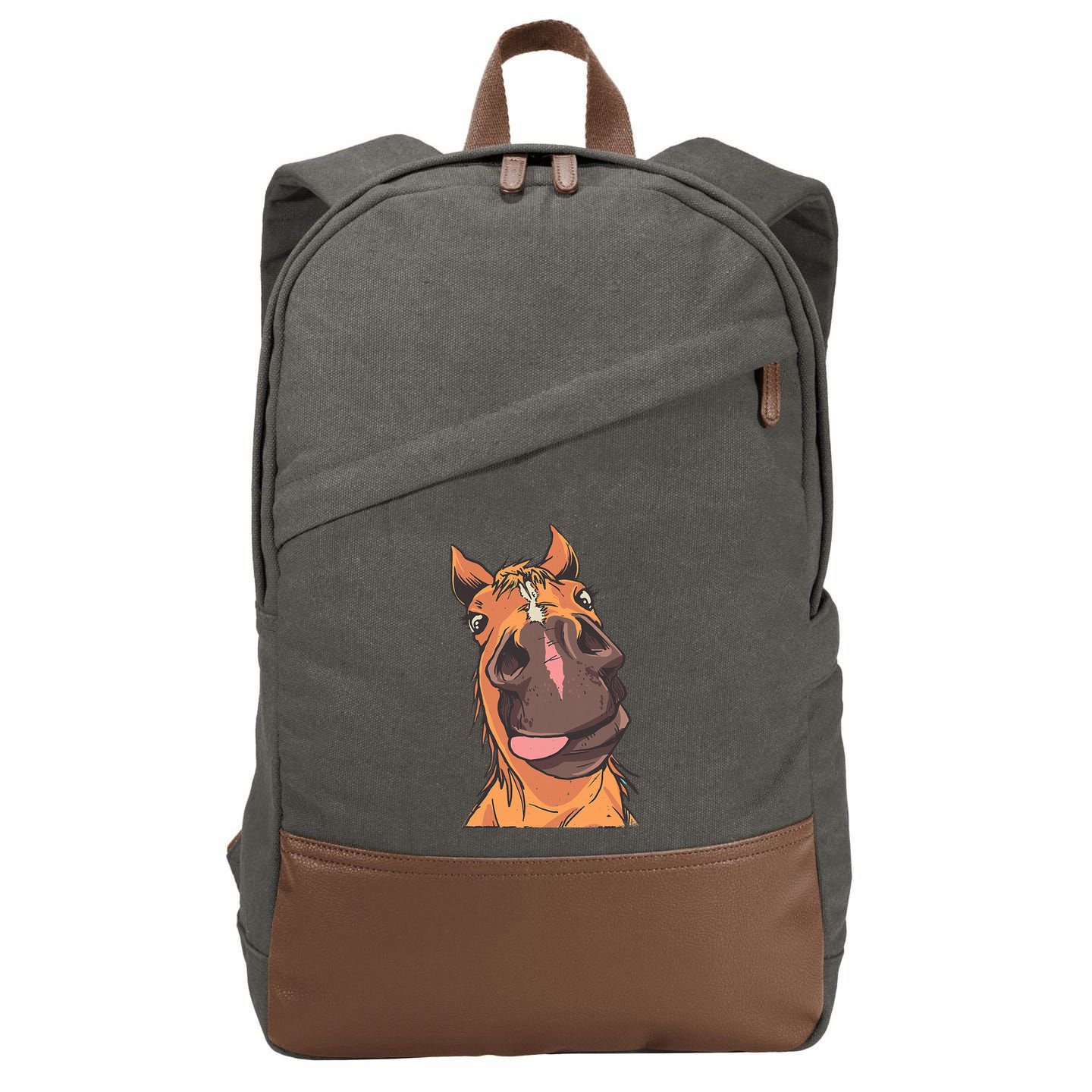 Horse Riding Cotton Canvas Backpack