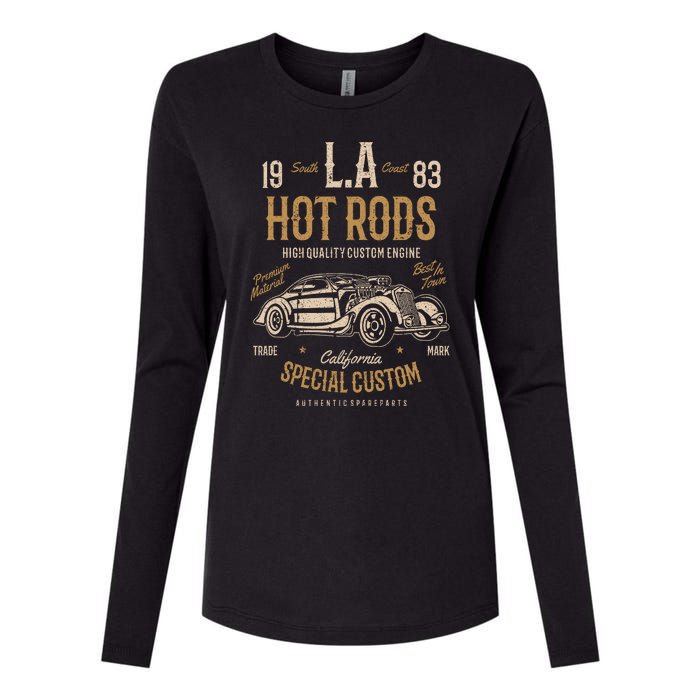 Hot Rod Womens Cotton Relaxed Long Sleeve T-Shirt