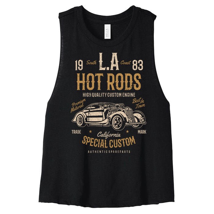 Hot Rod Women's Racerback Cropped Tank