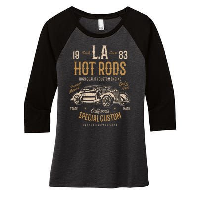 Hot Rod Women's Tri-Blend 3/4-Sleeve Raglan Shirt