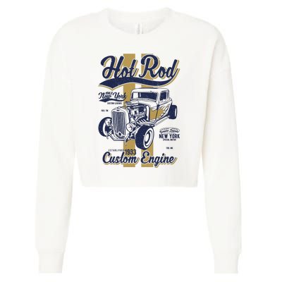 Hot Rod Cropped Pullover Crew