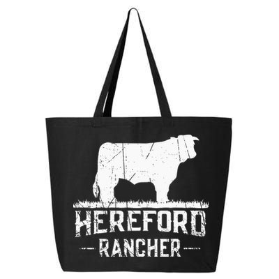 Hereford Rancher Hereford Cow For Cattle Farmer 25L Jumbo Tote