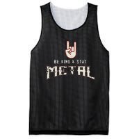 Hard Rock Heavy Metal Be Kind And Stay Metal Mesh Reversible Basketball Jersey Tank