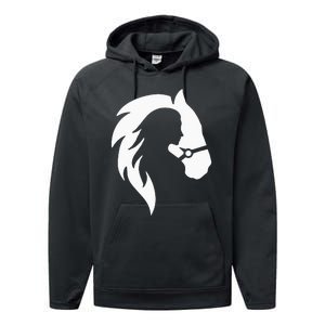 Horse Riding Horse Riding Horse Motif Performance Fleece Hoodie