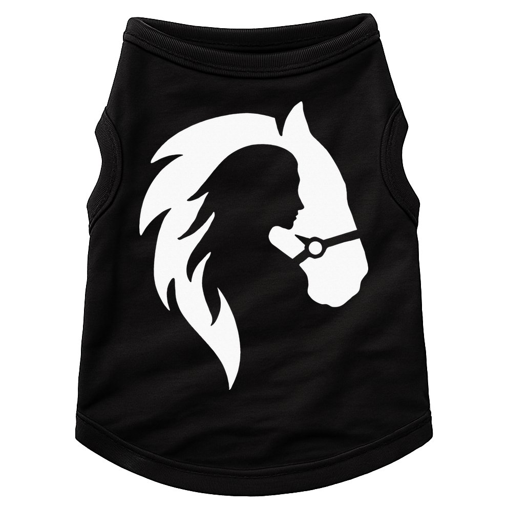 Horse Riding Horse Riding Horse Motif Doggie Tank
