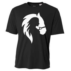 Horse Riding Horse Riding Horse Motif Cooling Performance Crew T-Shirt