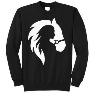 Horse Riding Horse Riding Horse Motif Sweatshirt