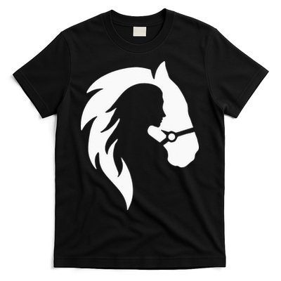 Horse Riding Horse Riding Horse Motif T-Shirt
