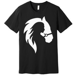 Horse Riding Horse Riding Horse Motif Premium T-Shirt