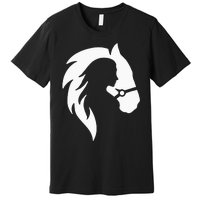 Horse Riding Horse Riding Horse Motif Premium T-Shirt