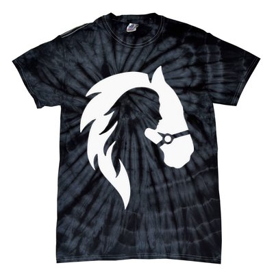 Horse Riding Horse Riding Horse Motif Tie-Dye T-Shirt