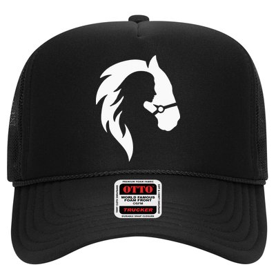 Horse Riding Horse Riding Horse Motif Trucker Hat