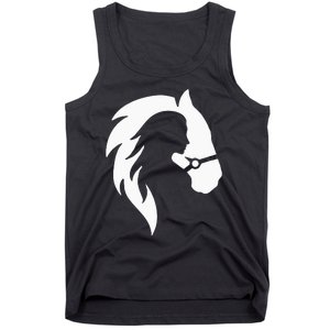 Horse Riding Horse Riding Horse Motif Tank Top