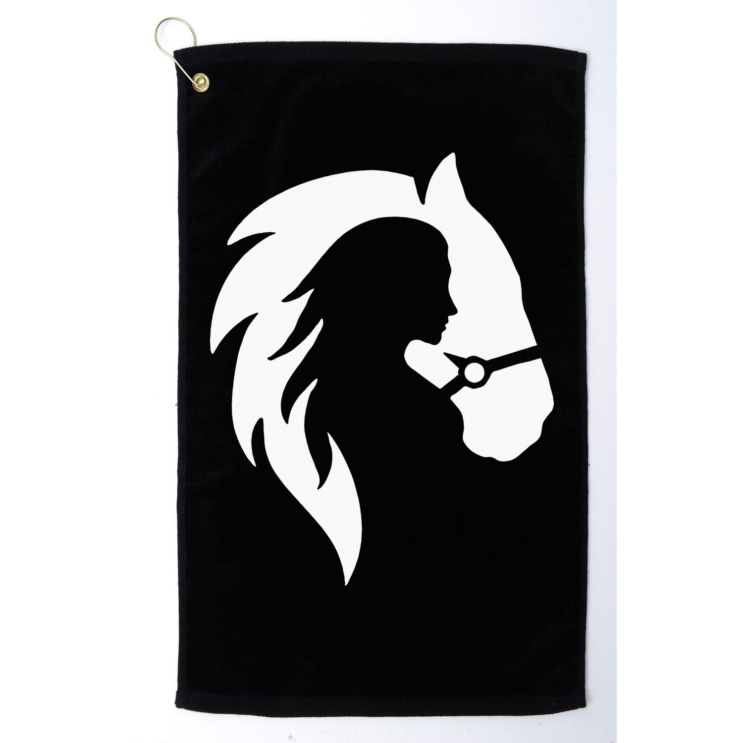 Horse Riding Horse Riding Horse Motif Golf Towel