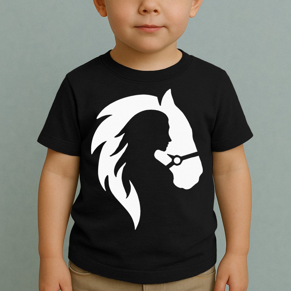 Horse Riding Horse Riding Horse Motif Toddler T-Shirt
