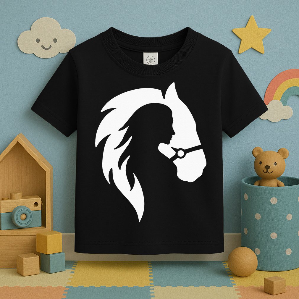 Horse Riding Horse Riding Horse Motif Toddler T-Shirt