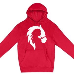 Horse Riding Horse Riding Horse Motif Premium Pullover Hoodie