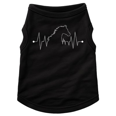 Horseback Riding Horse Lover Gift Arabian Horse Heartbeat Funny Equestrian Animal  Doggie Tank