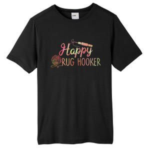 Happy Rug Hooker Cute Rug Hooking Gift Tall Fusion ChromaSoft Performance T-Shirt