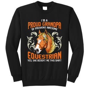 Horse Rider Horses Grandpa Granddaughter Gift Sweatshirt