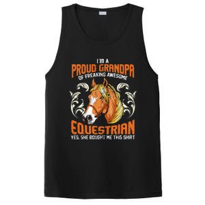 Horse Rider Horses Grandpa Granddaughter Gift PosiCharge Competitor Tank