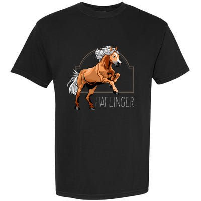 Haflinger Rider Horse Pony Riding Garment-Dyed Heavyweight T-Shirt