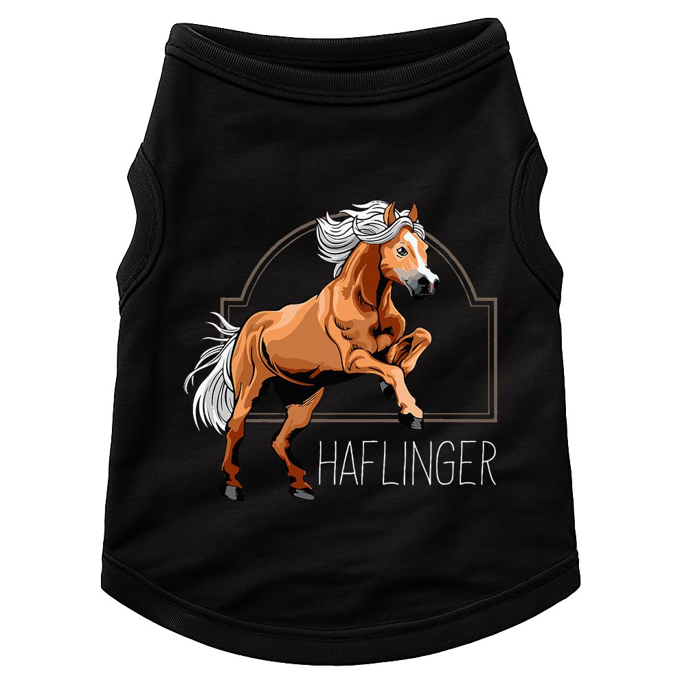 Haflinger Rider Horse Pony Riding Doggie Tank