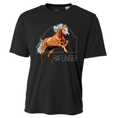 Haflinger Rider Horse Pony Riding Cooling Performance Crew T-Shirt