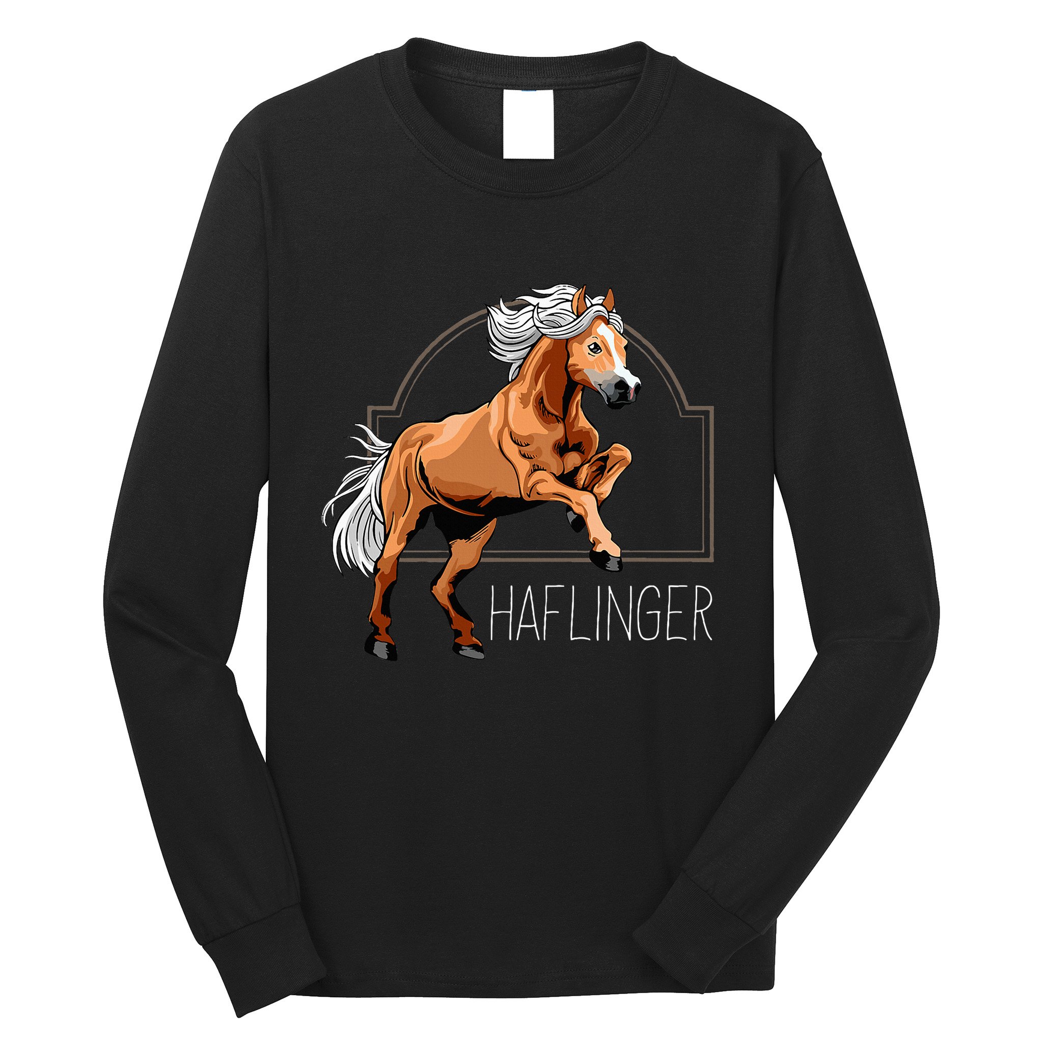 Haflinger Rider Horse Pony Riding Long Sleeve Shirt