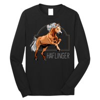 Haflinger Rider Horse Pony Riding Long Sleeve Shirt