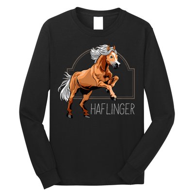 Haflinger Rider Horse Pony Riding Long Sleeve Shirt