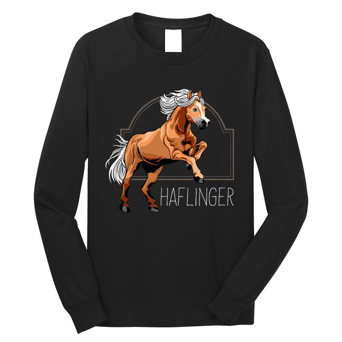 Haflinger Rider Horse Pony Riding Long Sleeve Shirt