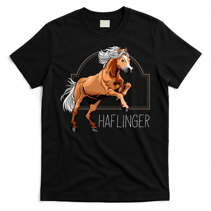 Haflinger Rider Horse Pony Riding T-Shirt