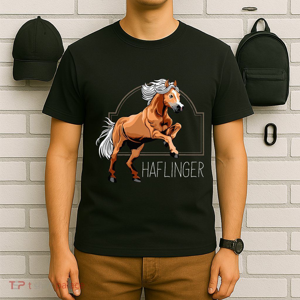 Haflinger Rider Horse Pony Riding T-Shirt