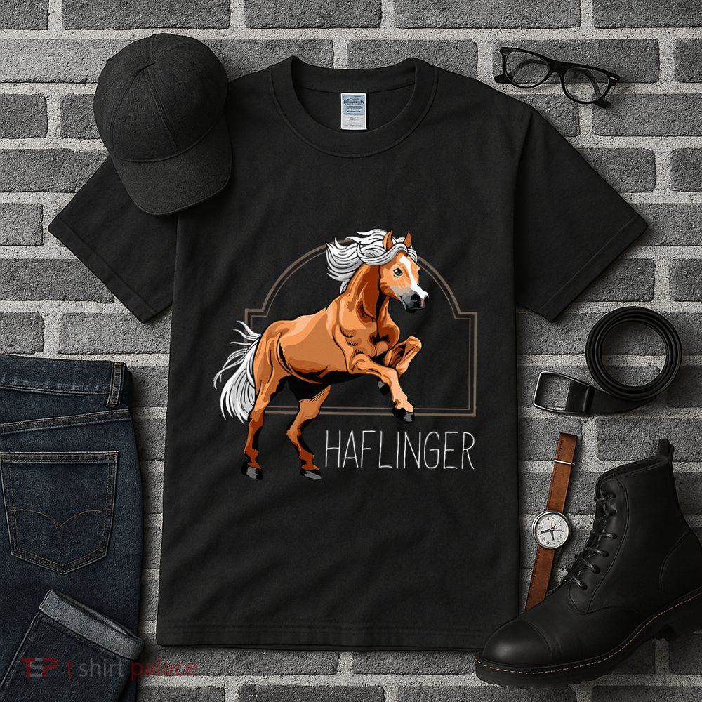 Haflinger Rider Horse Pony Riding Tall T-Shirt