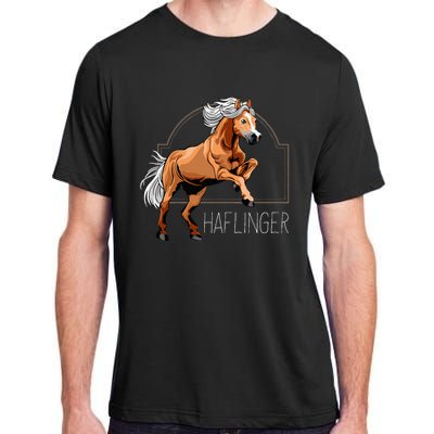 Haflinger Rider Horse Pony Riding Adult ChromaSoft Performance T-Shirt