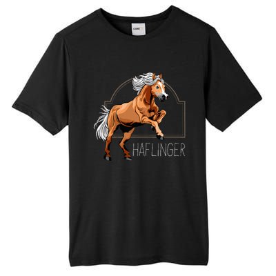 Haflinger Rider Horse Pony Riding Tall Fusion ChromaSoft Performance T-Shirt