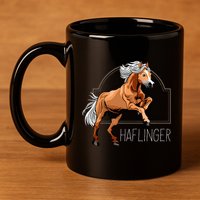 Haflinger Rider Horse Pony Riding 11oz C Handle Ceramic Mug