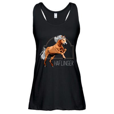 Haflinger Rider Horse Pony Riding Ladies Essential Flowy Tank