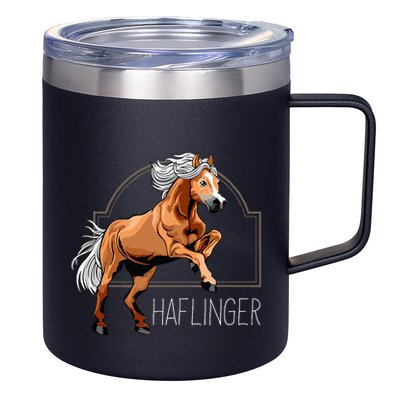 Haflinger Rider Horse Pony Riding 12oz Stainless Steel Coffee Mug