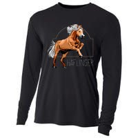 Haflinger Rider Horse Pony Riding Cooling Performance Long Sleeve Crew