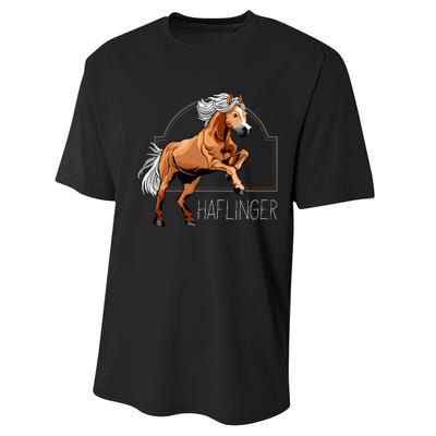 Haflinger Rider Horse Pony Riding Performance Sprint T-Shirt